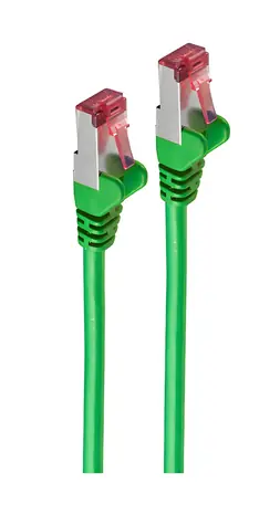 Shiverpeaks Cat 6A S/FTP zelená / Patch kabel / 0,15 m