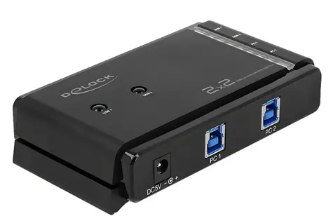 Delock USB 3.0 přepínač 2 PC – 2 zařízení / Přepínač / USB 3.0
