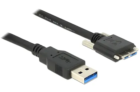 Delock USB 3.0 Typ-A (M) - Micro-B (M) se šrouby 1 m / Kabel USB 3.0