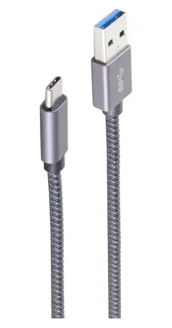 Shiverpeaks USB-A - USB-C adaptérový kabel / Kabel / USB 3.2 Gen 2 / 10 Gbps / 2 m