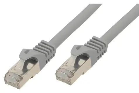 Sconn BASIC-S Cat7 0,5 m šedá / Patch kabel / U/FTP / RJ-45 / Slim