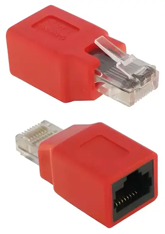 Delock RJ45 křížený adaptér / Adaptér / RJ45 zástrčka - RJ45 zásuvka