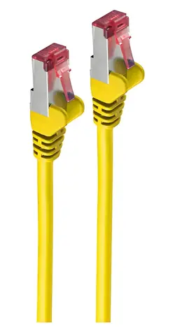 Shiverpeaks Cat 6A S/FTP žlutá / Patch kabel / 0,15 m