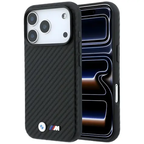 BMW M Carbon Metal Logo černá / Zadní kryt / MagSafe / iPhone 17 Pro Max