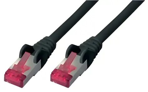 Shiverpeaks S/FTP Cat.6A černý 7,5m / Patch kabel / RJ45-RJ45 / bez halogenů