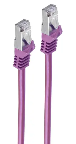 Shiverpeaks Cat7 S/FTP 1m fialová / Patch kabel / RJ-45 / 600 MHz