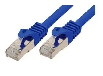 Sconn BASIC-S modrá / Patch kabel / RJ-45 / Cat7 S/FTP / 0,25 m / 600 MHz