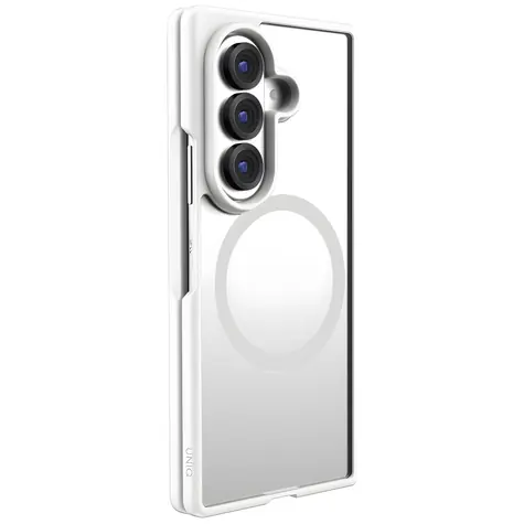 UNIQ Veren AF MagClick bílá / Kryt / Samsung Galaxy Z Flip8 / Magnetické nabíjení