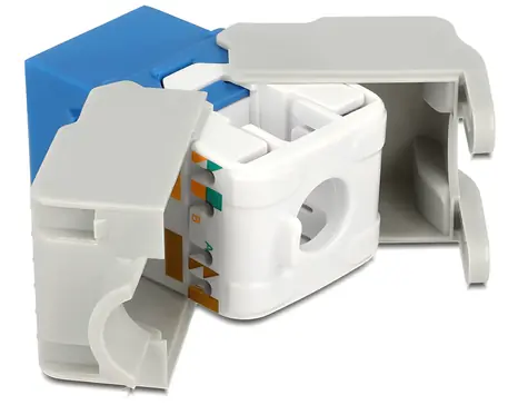Delock Keystone modul RJ45-LSA modrý / Keystone modul / Cat.6 / UTP