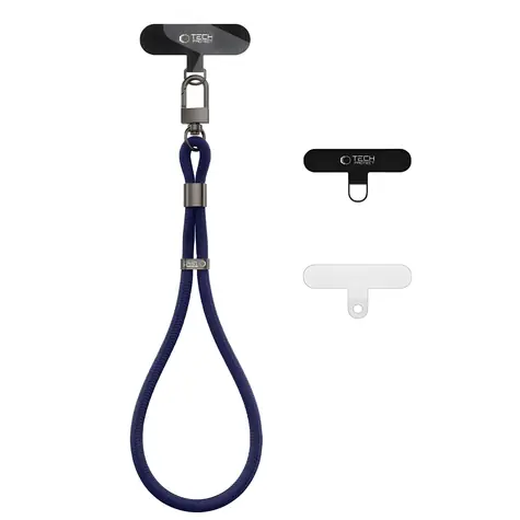 Tech-Protect C11S Rope tmavě modrá / Popruh na zápěstí pro smartphone