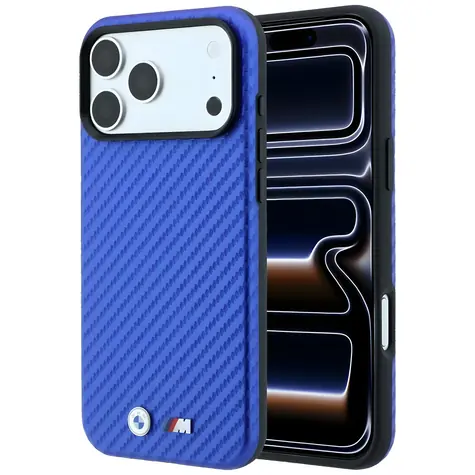BMW M Carbon Metal Logo modrá / Zadní kryt / MagSafe / iPhone 17 Pro