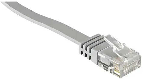 Shiverpeaks Cat.6 U/UTP plochý šedý 1 m / Patch kabel / RJ-45