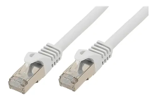 BASIC-S Patch kabel Cat7 bílá / Patch kabel / S/FTP / RJ-45 / 1 m / 600 MHz