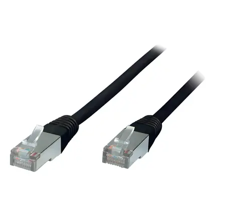 SCONN F/UTP patchkabel Cat.5e černý / Patchkabel / 5m