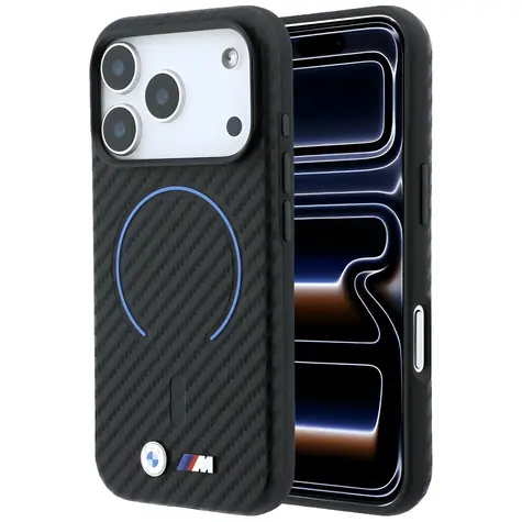 BMW M Carbon Printed Ring černá / Zadní kryt / MagSafe / iPhone 17/18 Pro Max