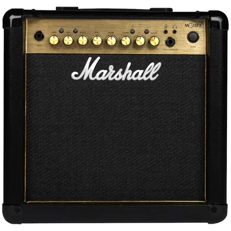 Marshall MG15GFX Gold / Kytarový zesilovač / 15 W RMS / reproduktor 8