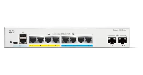 Cisco Catalyst 1300-8MGP-2X / Přepínač / L3 řízený / 4x GbE / 4x 2,5G / 2x 10G SFP+