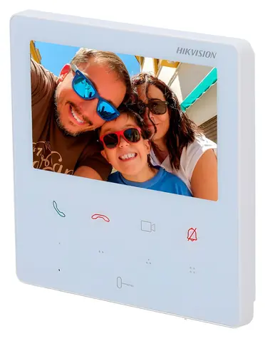 Hikvision DS-KH6110-WE1 bílá / IP bytový monitor / 4,3 palce / dotykový displej / Wi-Fi / PoE
