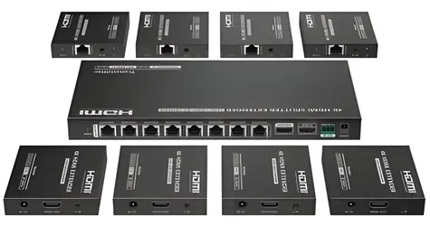 PremiumCord HDMI 1-8 splitter+extender / Rozbočovač a extender / CAT6/6a/7 / UHD 4K 60Hz / až 70 m