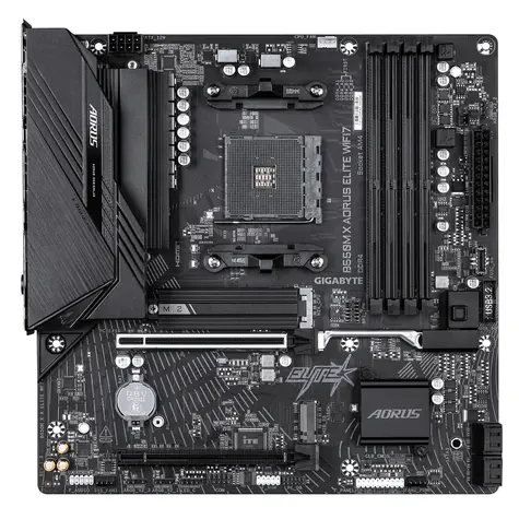 Gigabyte B550M X AORUS ELITE WIFI7 / Základní deska / B550 / AM4 / 4x DDR4 / PCIEx16 / Wi-Fi 7 / 2,5GbE LAN / mATX