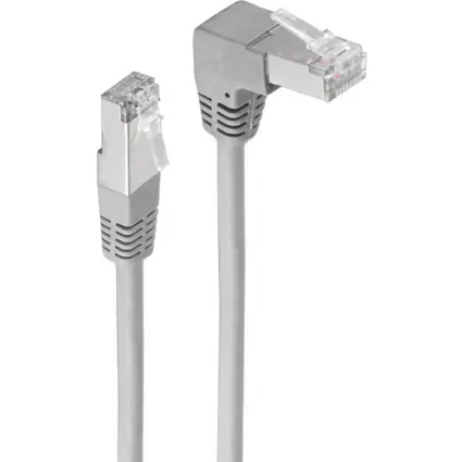 Shiverpeaks Cat6 S/FTP PIMF 0,25m šedá / Patch kabel / RJ-45 / Úhlový - rovný konektor