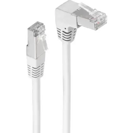 Shiverpeaks Cat6 S/FTP bílá / Patch kabel / RJ-45 lomený-rovný / 0,25 m / 250 MHz