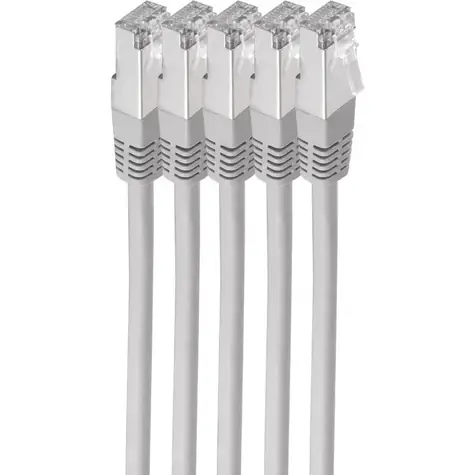 Shiverpeaks Cat6 S/FTP 0,5 m šedá / Patch kabel / RJ-45 / 5 ks