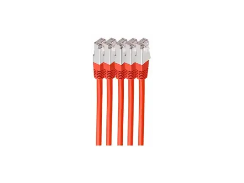 Shiverpeaks Cat6 červená / Patch kabel / S/FTP / LSZH / 1 m / RJ-45