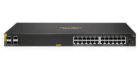 HPE Aruba 6100 24G CL4 4SFP+ / Switch / 24x Gigabit RJ45 / 4x SFP+ / PoE+ 370W