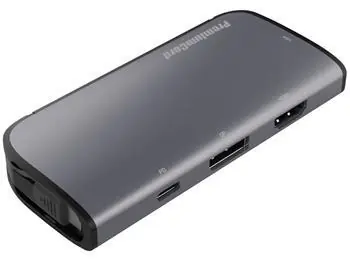 PremiumCord MST adaptér USB-C na HDMI + VGA + DP + PD / Adaptér / HDMI 1.4 / DisplayPort 1.2 / PD 3.0