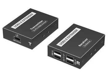 PremiumCord USB 2.0 extender 4-port / Extender / over IP / 120 m / více přijímačů