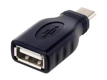 PremiumCord adaptér USB-C male - USB2.0 A female černá / Adaptér / OTG