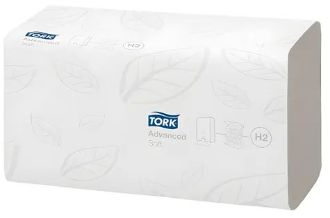 Tork Xpress Soft bílá / Papírové ručníky skládané / systém H2 / 2vrstvé / 3780 ks