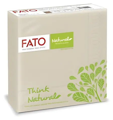 FATO Ubrousky Natural Style havana brown / Ubrousky / 33 x 33 cm / 2-vrstvé / 50 ks