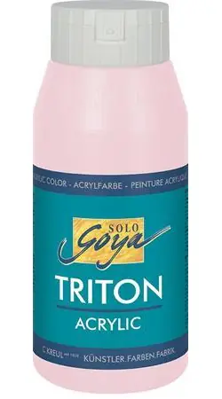 Kreul TRITON SOLO GOYA světle růžová / Akrylová barva / 750 ml / vodou ředitelná