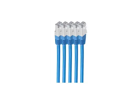 Shiverpeaks Cat6 modrá / Patch kabel / S/FTP / LSZH / 1 m