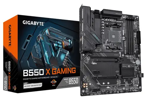GIGABYTE B550 X GAMING (Rev. 1.x) / Základní deska / AMD B550 / socket AM4 / 4x DDR4 / 2,5GLAN / ATX