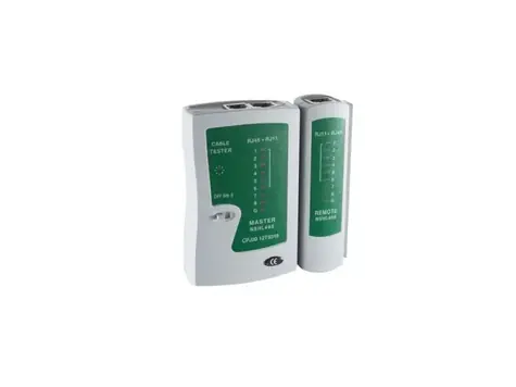 Shiverpeaks Tester síťových kabelů RJ45 / Tester kabelů / LED displej / 9V baterie / s pouzdrem