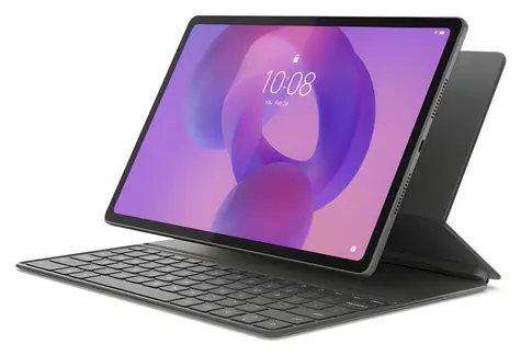 Lenovo Idea Tab Plus Folio šedá / Pouzdro s klávesnicí / Polyuretan / Pogo-pin