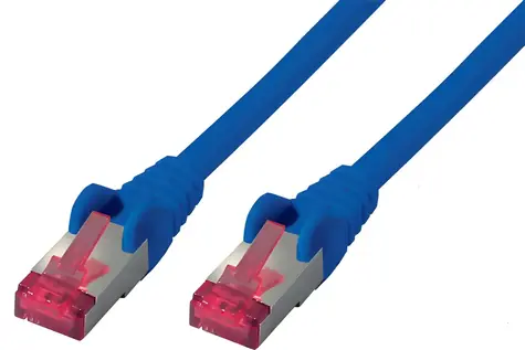 Shiverpeaks Cat 6A S/FTP modrá / Patch kabel / 2 m / RJ-45