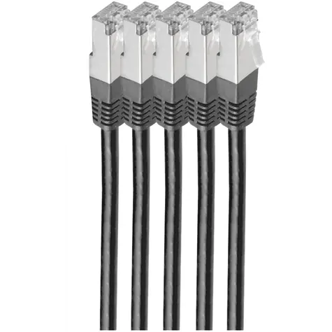 Shiverpeaks Cat6 S/FTP černá / Patch kabel / 0,5 m / RJ-45 / LSZH