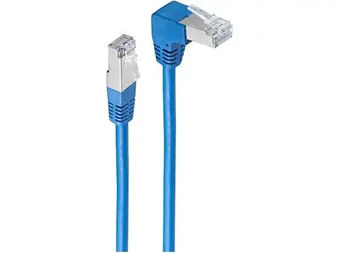 Shiverpeaks modrá / Patch kabel / S/FTP / Cat6 / RJ-45 lomený-rovný / 5 m