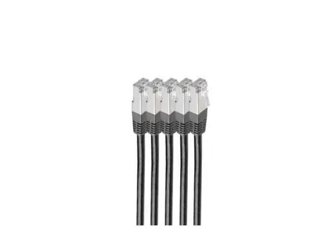 Shiverpeaks Cat6 černá / Patch kabel / S/FTP / LSZH / 1 m / RJ-45