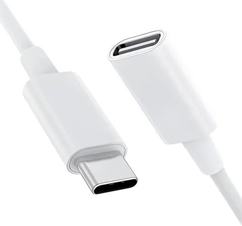 PremiumCord USB-C prodlužovací kabel bílý 2 m / Prodlužovací kabel USB / USB 3.2 Gen 1 / C/male - C/female