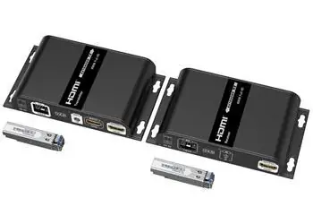 PremiumCord Optický HDMI extender / Extender / přes IP síť / Full HD 1080p / max. 40 km