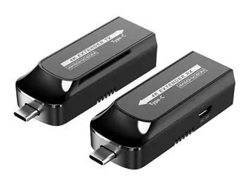 PremiumCord USB-C - USB-C extender / Extender / Cat6/6a/7 / 4K 60Hz / 60 m