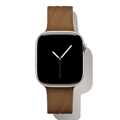 iDeal Soft Swirl 38/40/41/42 S/M Salted Caramel / Silikonový řemínek / pro Apple Watch / 20 mm