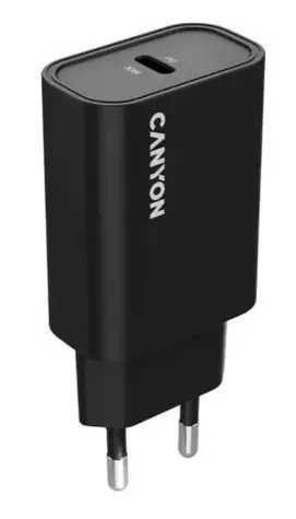 Canyon OnCharge 30CL černá / Nabíječka / 30W PD / 1x USB-C