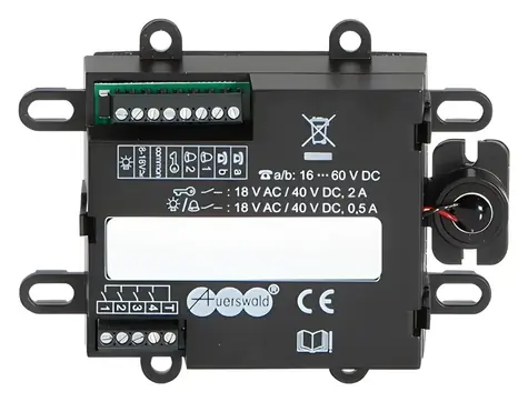 Auerswald TFS-Universal plus 2 černá / Modul domovního telefonu / handsfree / bezdrátový přenos / IP20