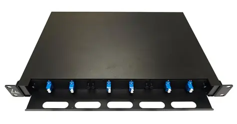Lanview Výsuvný optický patch panel LC 12 vláken / Patch panel / 19